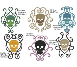 Stickdatei - Decorative Skull 1